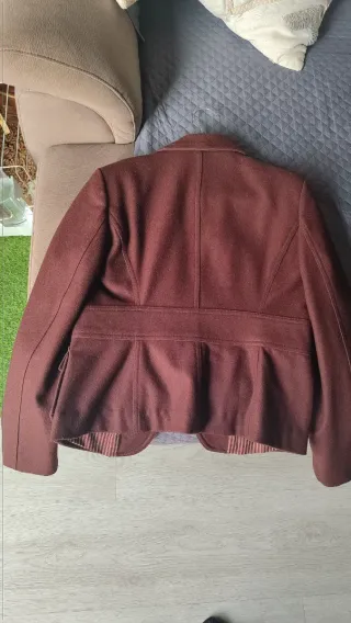 Chaqueta de paño marrón chocolate