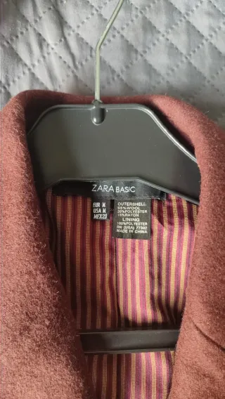 Chaqueta de paño marrón chocolate