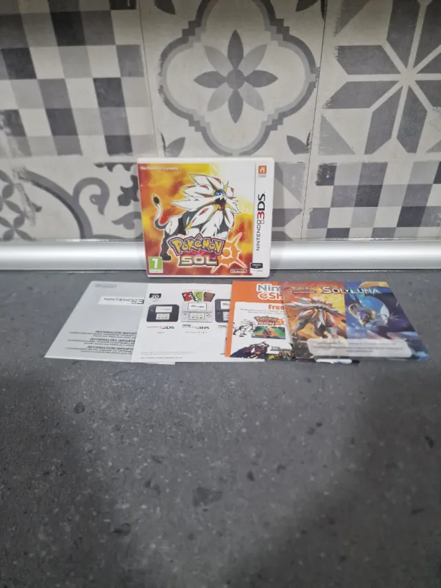 Caja Videojuego Pokémon Sol Nintendo 3DS