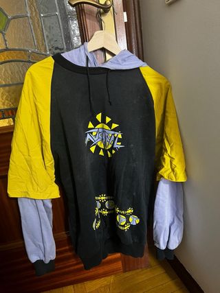 Sudadera Vintage Negra y Amarilla