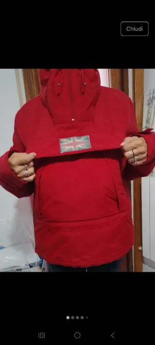 Giaccone sportivo uomo LEVEL 662 rosso XL