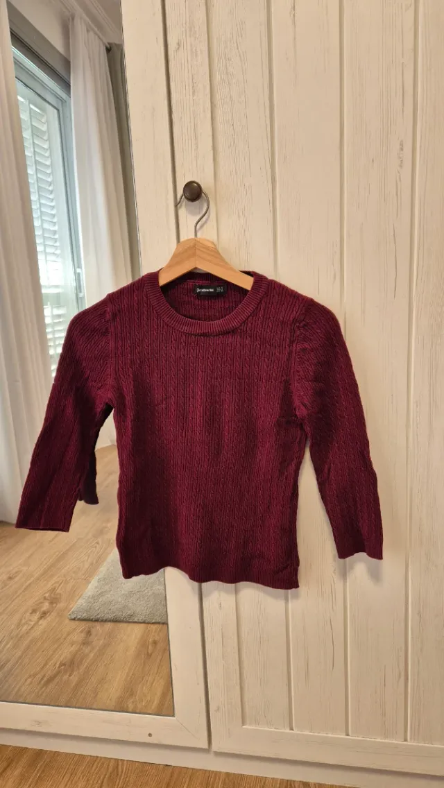 Jersey granate trenzado