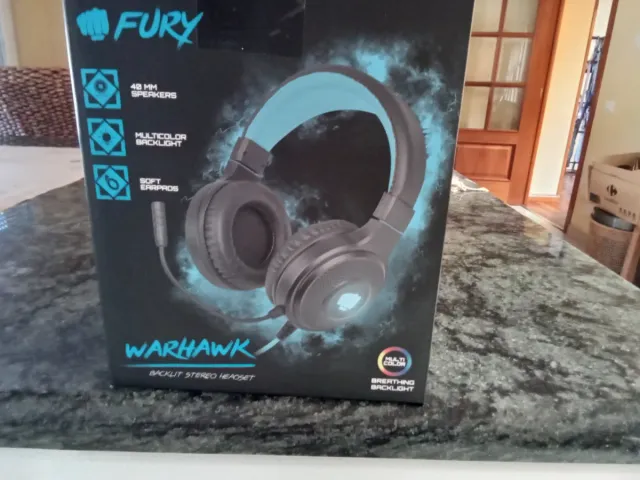 Auriculares Fury Warhawk Negro/Azul