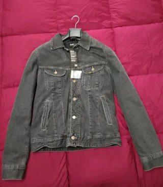 Chaqueta Vaquera Negra Lee Talla M Vintage