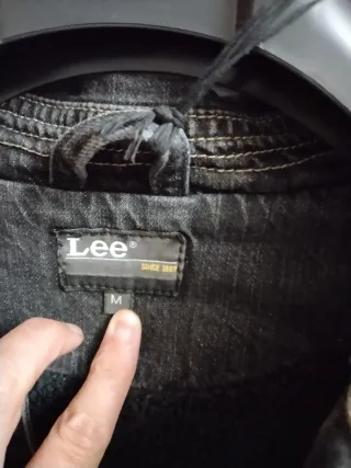 Chaqueta Vaquera Negra Lee Talla M Vintage