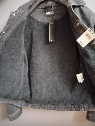 Chaqueta Vaquera Negra Lee Talla M Vintage