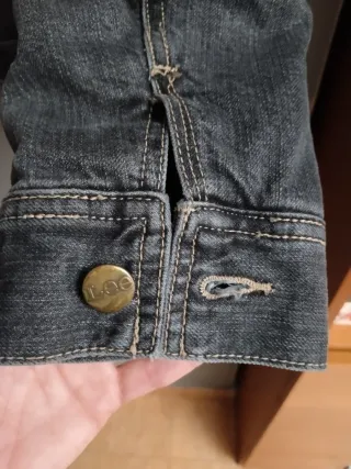 Chaqueta Vaquera Negra Lee Talla M Vintage