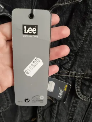 Chaqueta Vaquera Negra Lee Talla M Vintage. Nueva