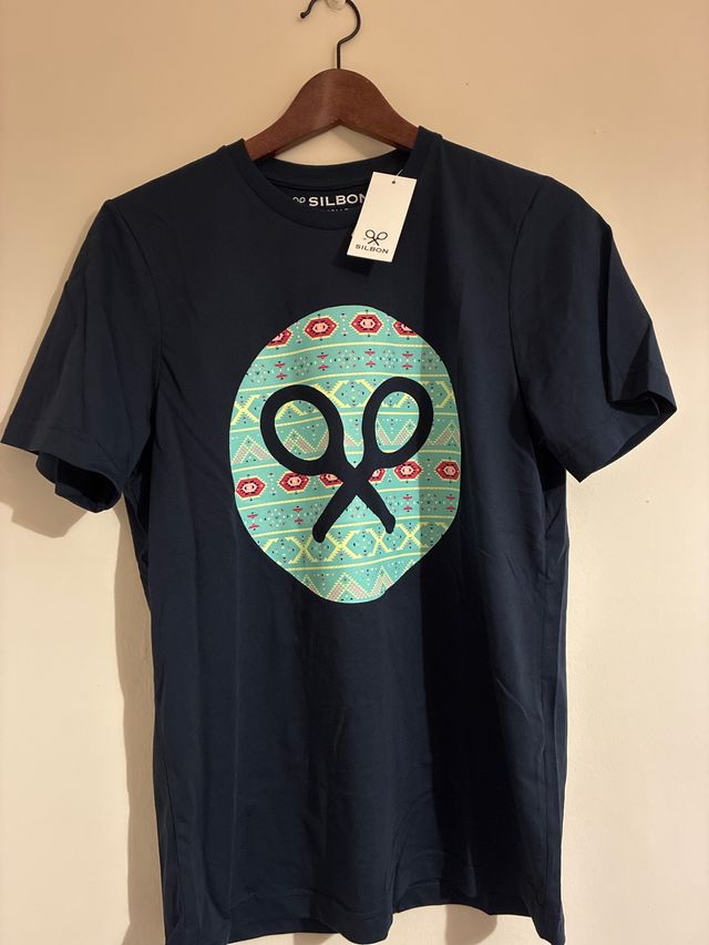 Camiseta Silbon Azul Marino con Diseño