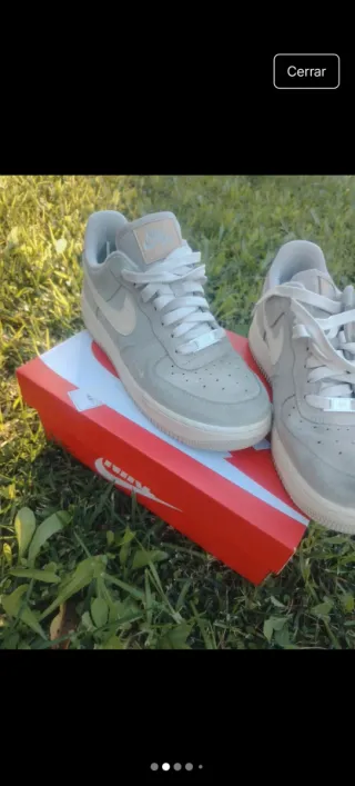 Zapatillas Nike Air Force 1 Beige/Blanco