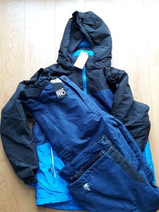 Conjunto Ropa Nieve Niño Azul/Negro