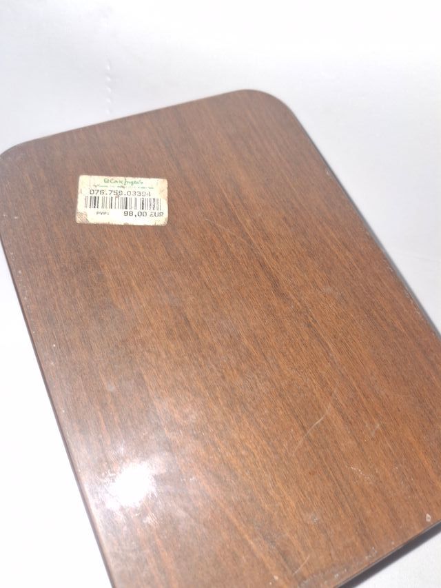 Caja joyero de madera con tapa en baño de plata re