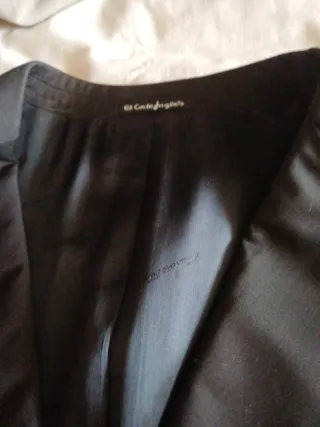 Chaqueta de traje de novio negra El Corte Inglés