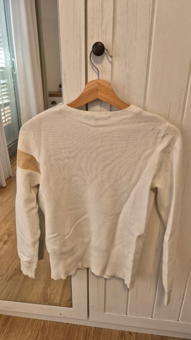 Jersey Adolfo Dominguez Blanco y Dorado Talla S