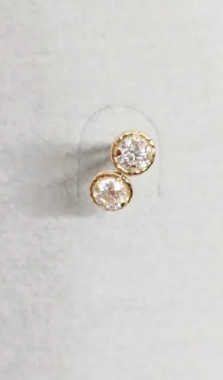 Pendientes Diamantes Naturales y Oro 18k