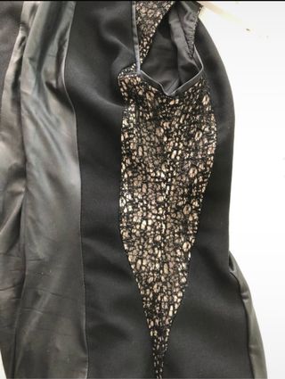 Abito longhette ecopelle nero