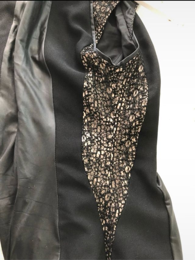 Abito longhette  ecopelle nero