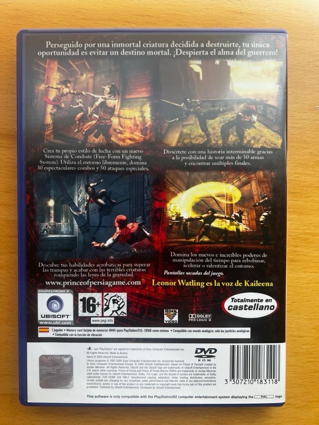 Prince of Persia: El Alma del Guerrero PS2