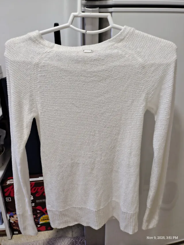 Camisa Guess Blanca Manga Larga