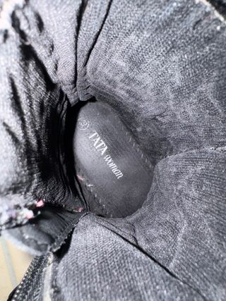 Stivali TATA neri vernice lacci cerniera