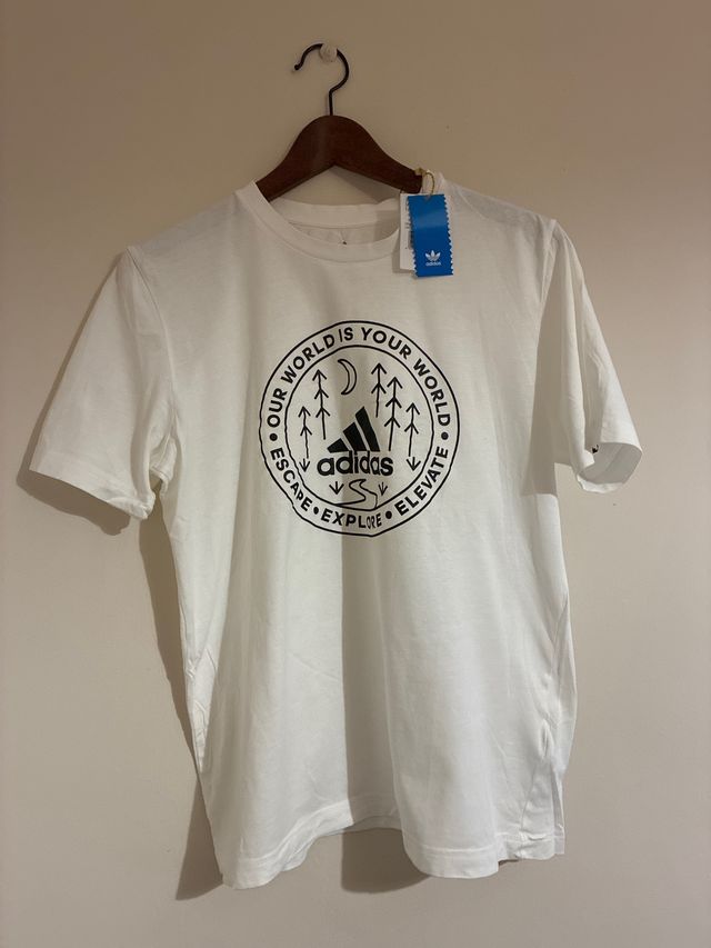 Camiseta Adidas Blanca Hombre