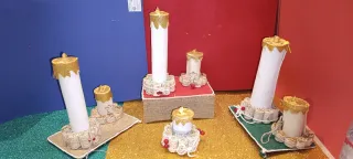 Centrotavola Candele Natalizie