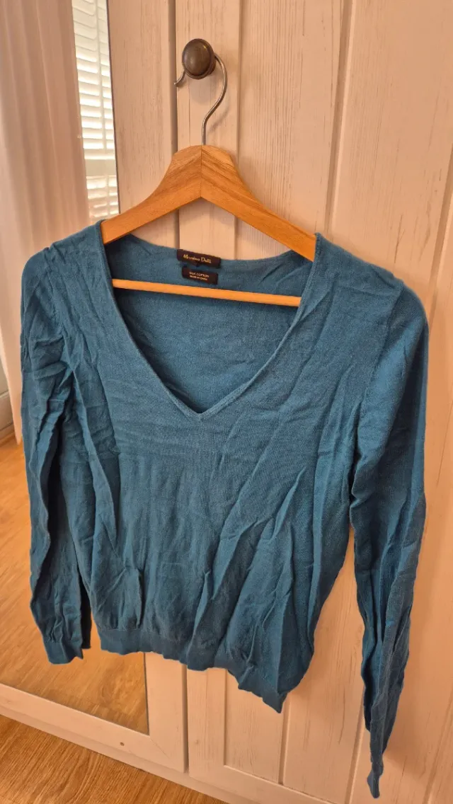 Jersey Massimo Dutti Teal Talla M