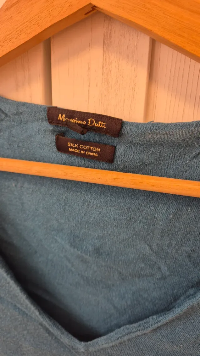 Jersey Massimo Dutti Teal Talla M
