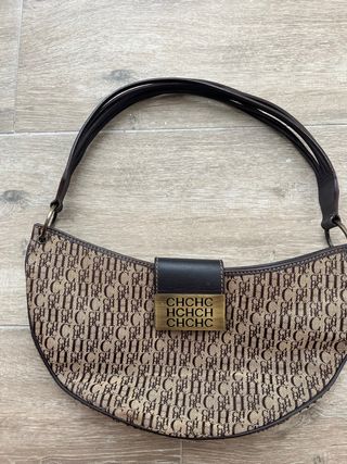 Bolso Carolina Herrera Beige y Marrón