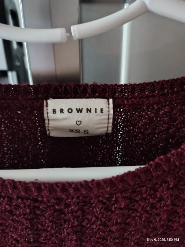 Jersey Brownie Rojo Talla XS