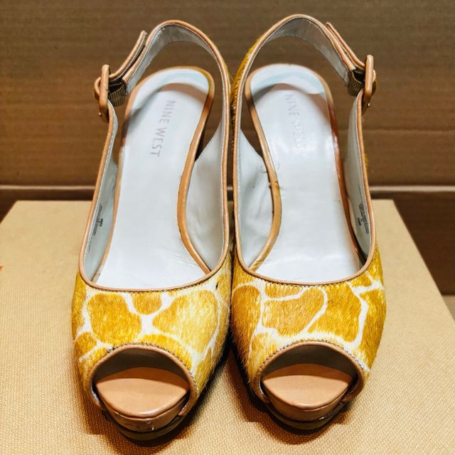 Zapatos Nine West Tacón Peep Toe Animal Print