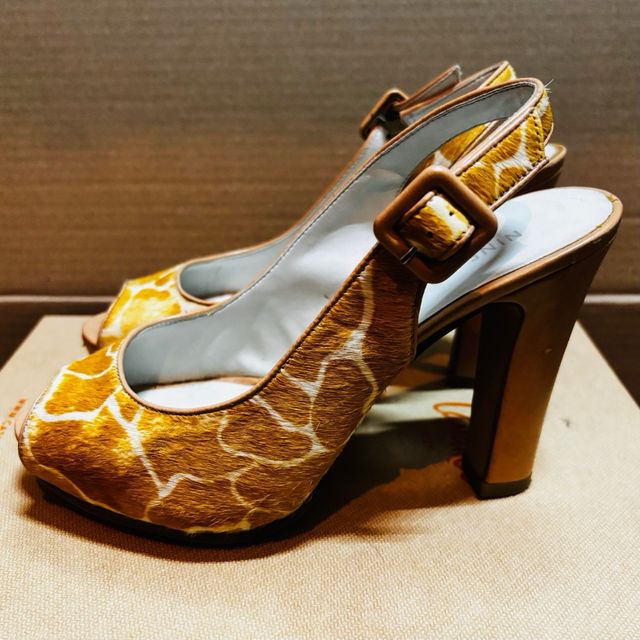 Zapatos Nine West Tacón Peep Toe Animal Print