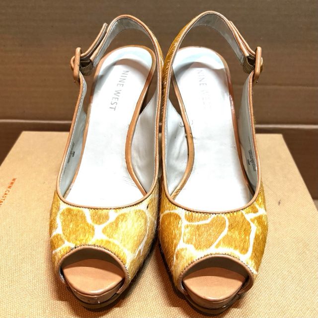 Zapatos Nine West Tacón Peep Toe Animal Print