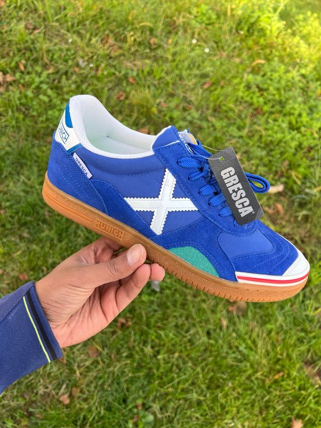 Zapatillas Futsal Munich Azul/Verde