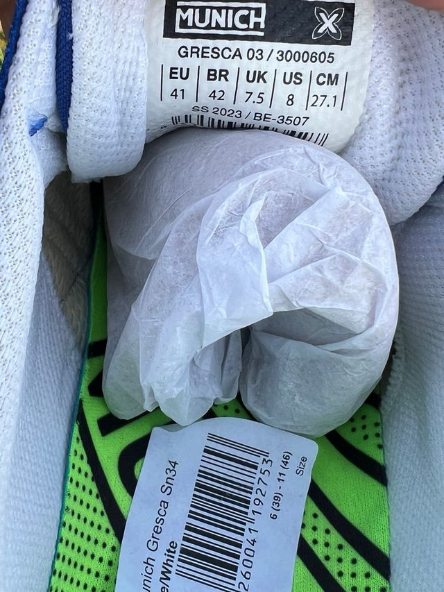 Zapatillas Futsal Munich Azul/Verde