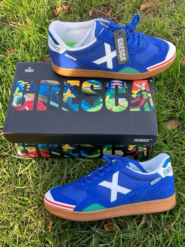 Zapatillas Futsal Munich Azul/Verde