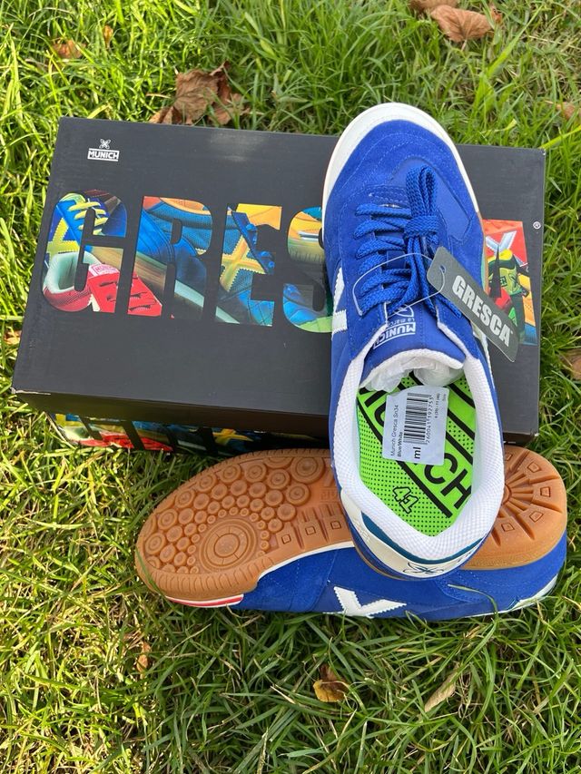 Zapatillas Futsal Munich Azul/Verde