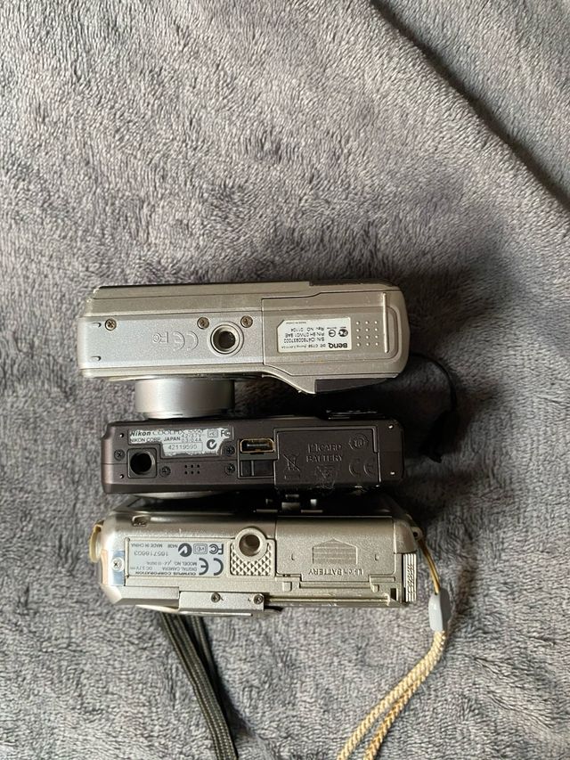 Lote de 3 cámaras digitales