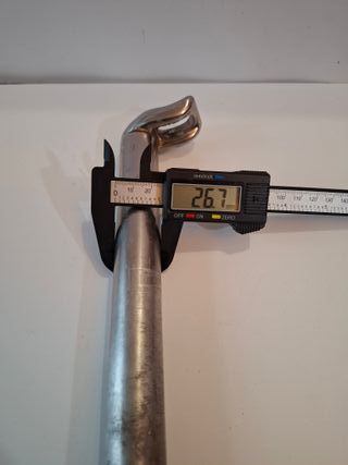 Tija sillín bicicleta aluminio 26.7mm