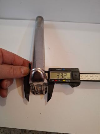 Tija sillín bicicleta aluminio 26.7mm