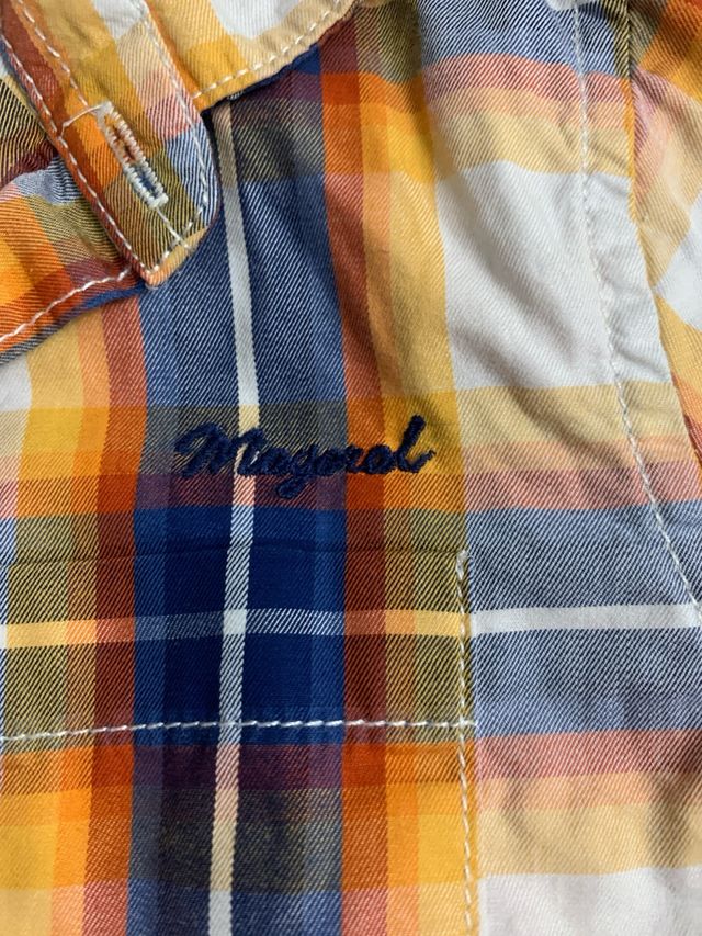 Camisa niño Mayoral cuadros con etiqueta
