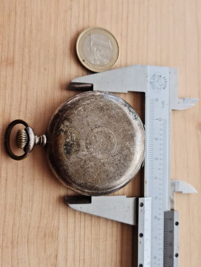 Reloj de bolsillo plata 800 Tavannes Watch Co