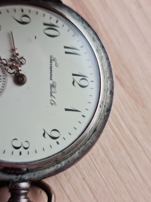 Reloj de bolsillo plata 800 Tavannes Watch Co