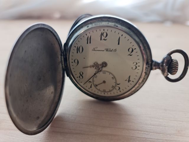 Reloj de bolsillo plata 800 Tavannes Watch Co