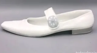 Zapato Merceditas Lladro Blanco Raro 1965