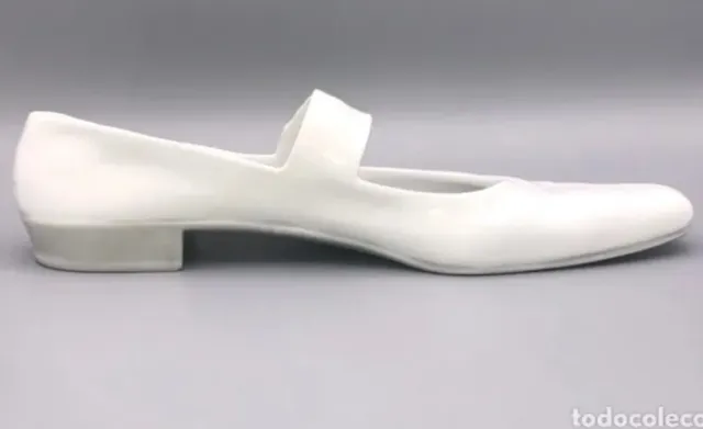 Zapato Merceditas Lladro Blanco Raro 1965