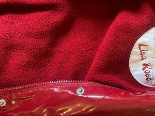 Chaqueta de invierno impermeable roja