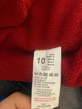 Chaqueta de invierno impermeable roja