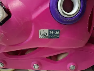 Pattini a rotelle bambina rosa e viola