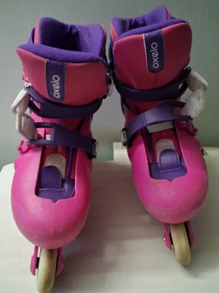 Pattini a rotelle bambina rosa e viola